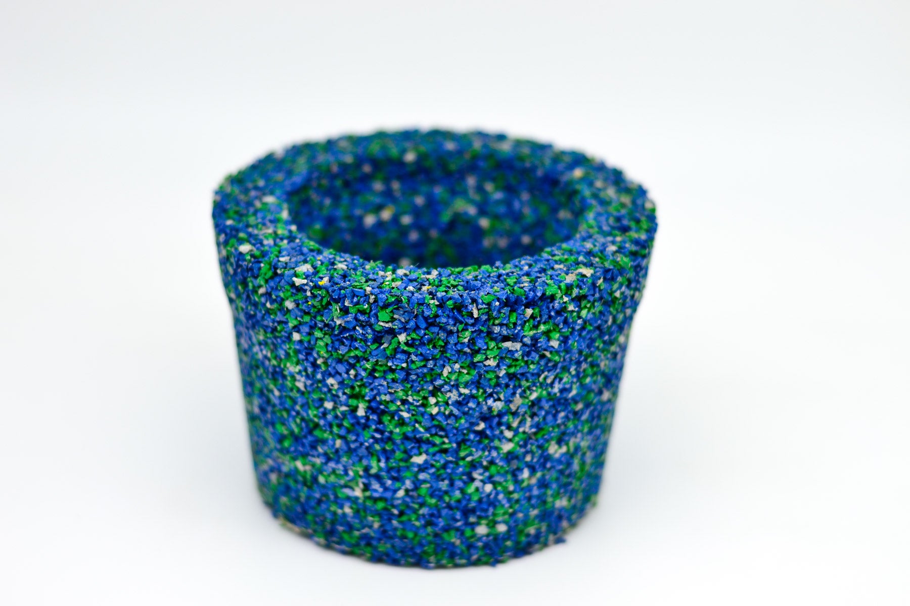 Macetero de Caucho Azul-Verde-Gris